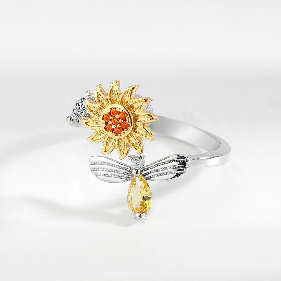 Vintage Blossom Adjustable Ring