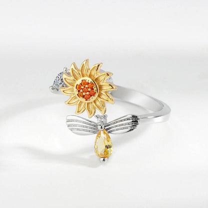Vintage Blossom Adjustable Ring