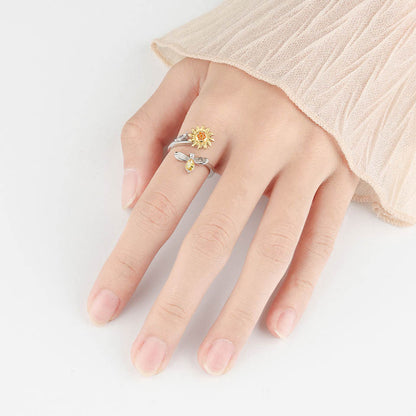 Vintage Blossom Adjustable Ring